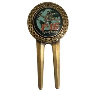 Vintage USAF Air Force F-16 Fighting Falcon Golf Ball Marker Novelty Gift 1970’s